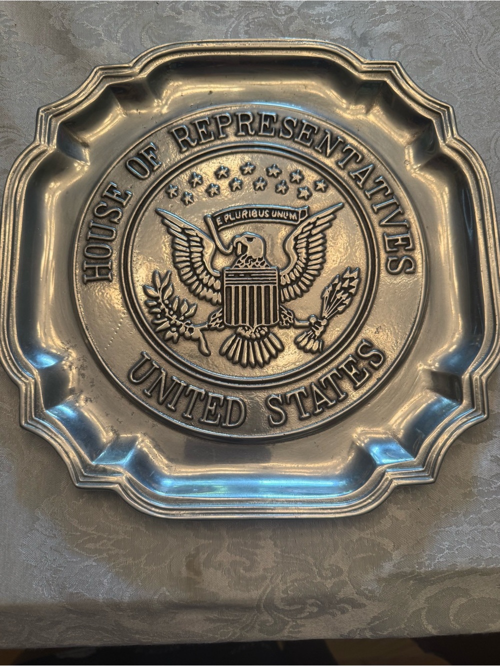 Wilton Silver House of Representatives United States Decorative Plate